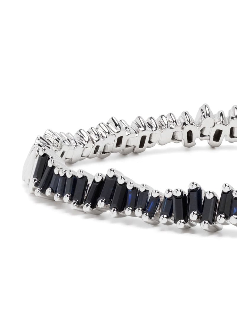 18k White Gold Id Sapphire Bracelet