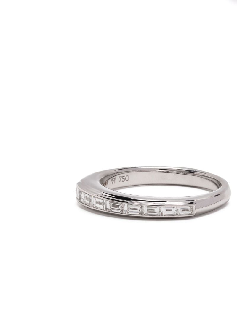 18k White Gold Baguette Stack Diamond Ring