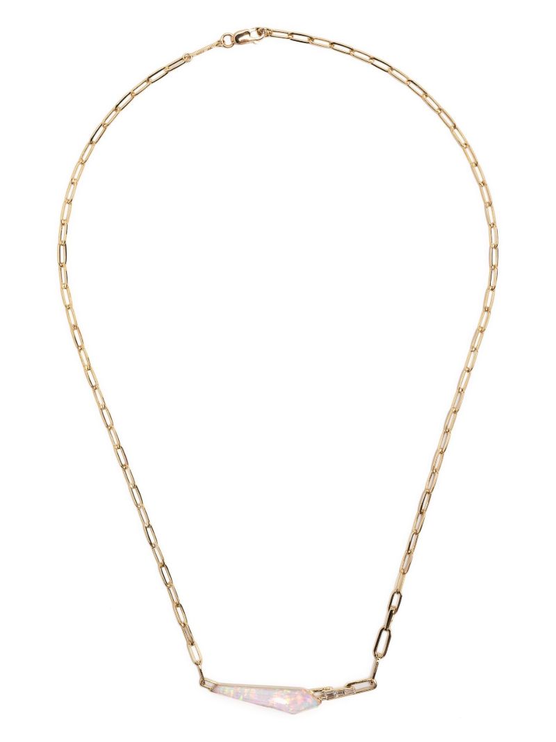 18k Yellow Gold Slimline Shard Diamond Necklace