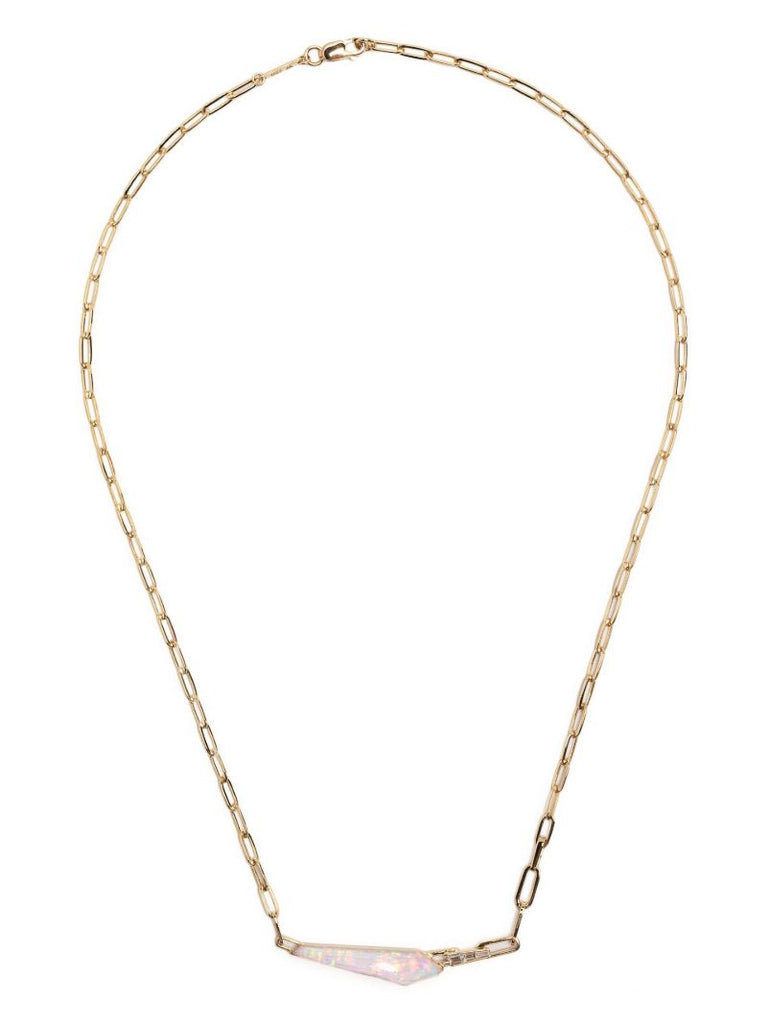 18k Yellow Gold Slimline Shard Diamond Necklace