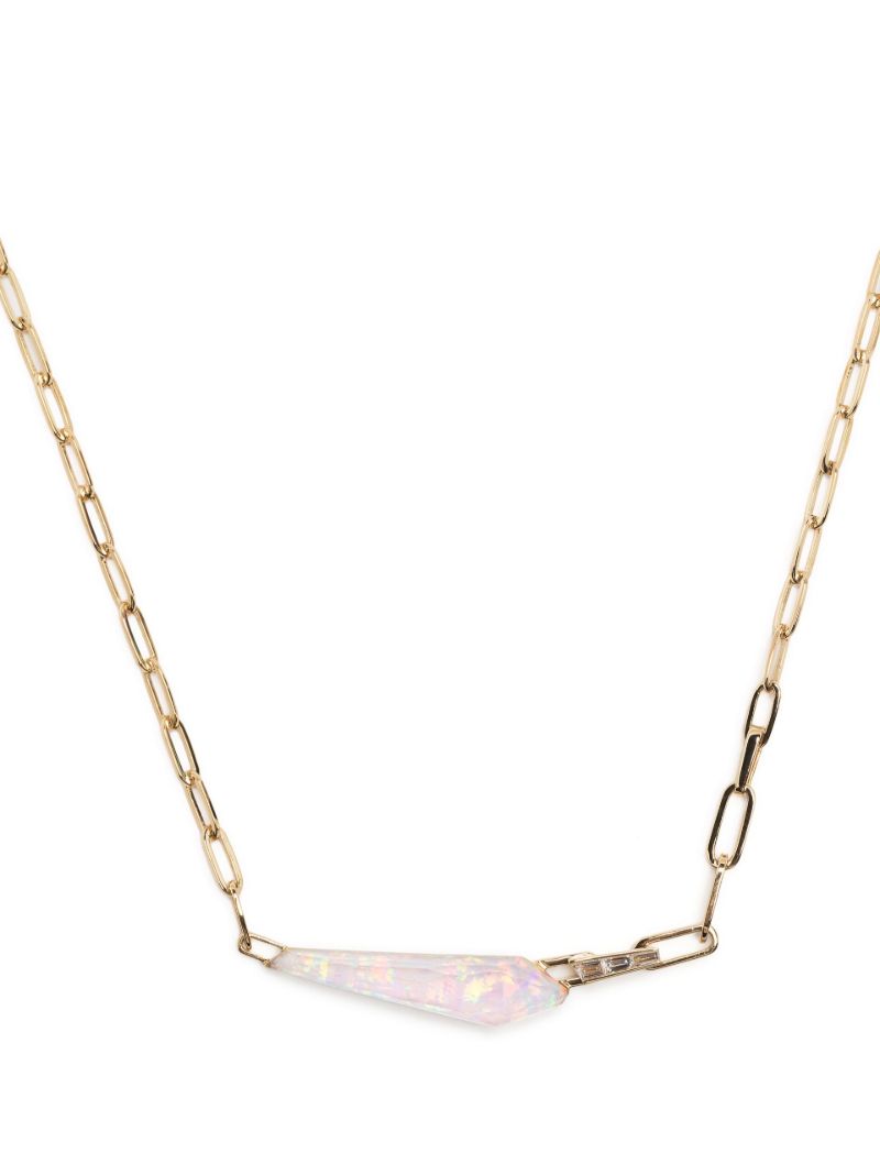 18k Yellow Gold Slimline Shard Diamond Necklace