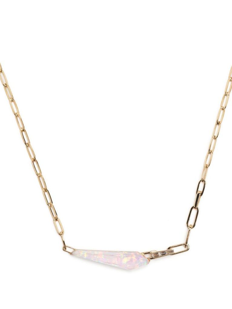 18k Yellow Gold Slimline Shard Diamond Necklace