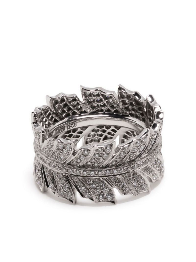 18k White Gold Magnipheasant Diamond Ring