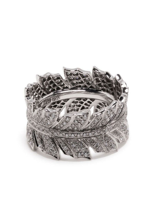18k White Gold Magnipheasant Diamond Ring