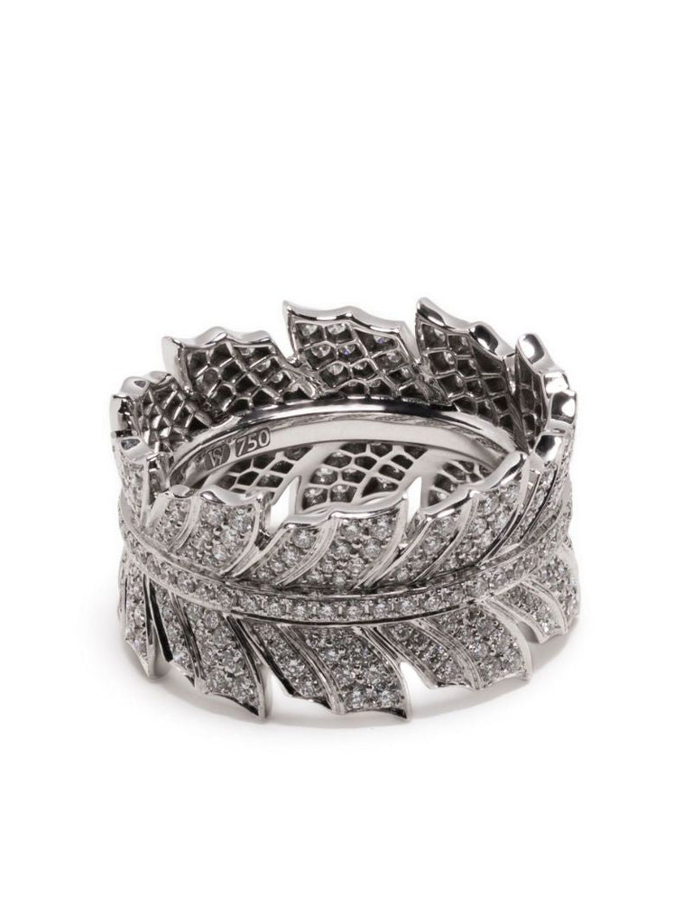 18k White Gold Magnipheasant Diamond Ring