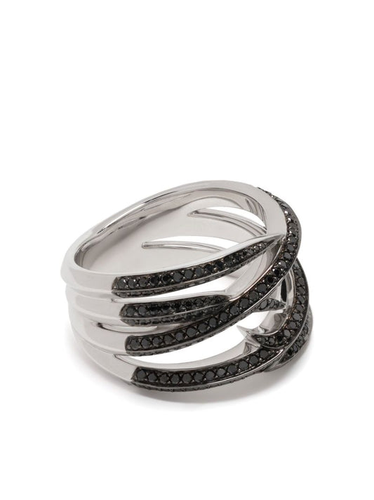 18k White Gold Thorn Embrace Diamond Ring