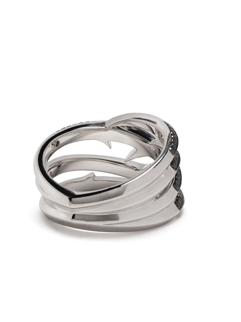 18k White Gold Thorn Embrace Diamond Ring