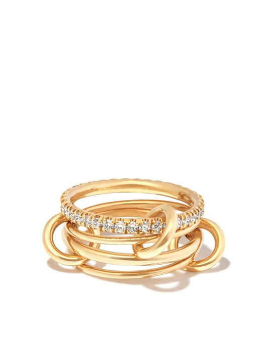 18k Yellow Gold Pisces Diamond Ring