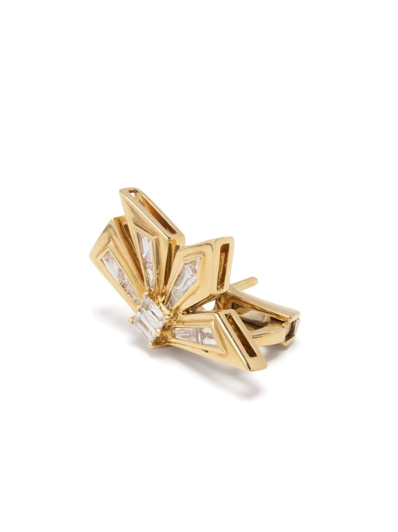 18k Yellow Gold Cascade Diamond Earrings