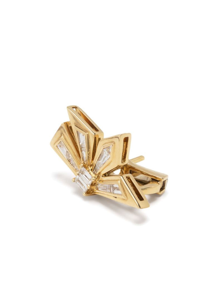 18k Yellow Gold Cascade Diamond Earrings