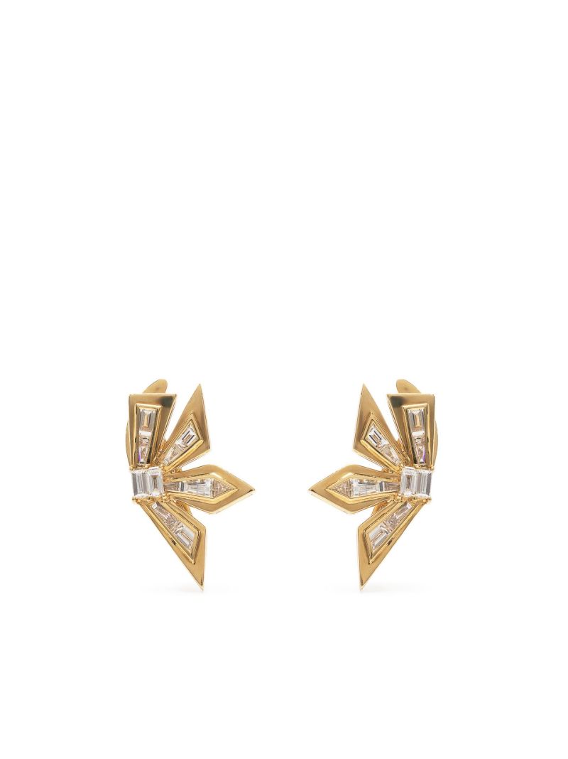 18k Yellow Gold Cascade Diamond Earrings
