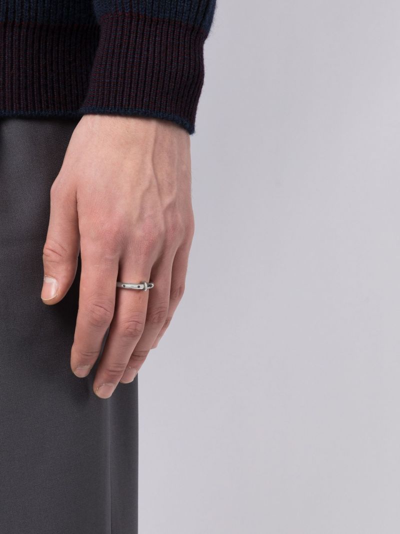 Sterling Silver Ovio Diamond Ring