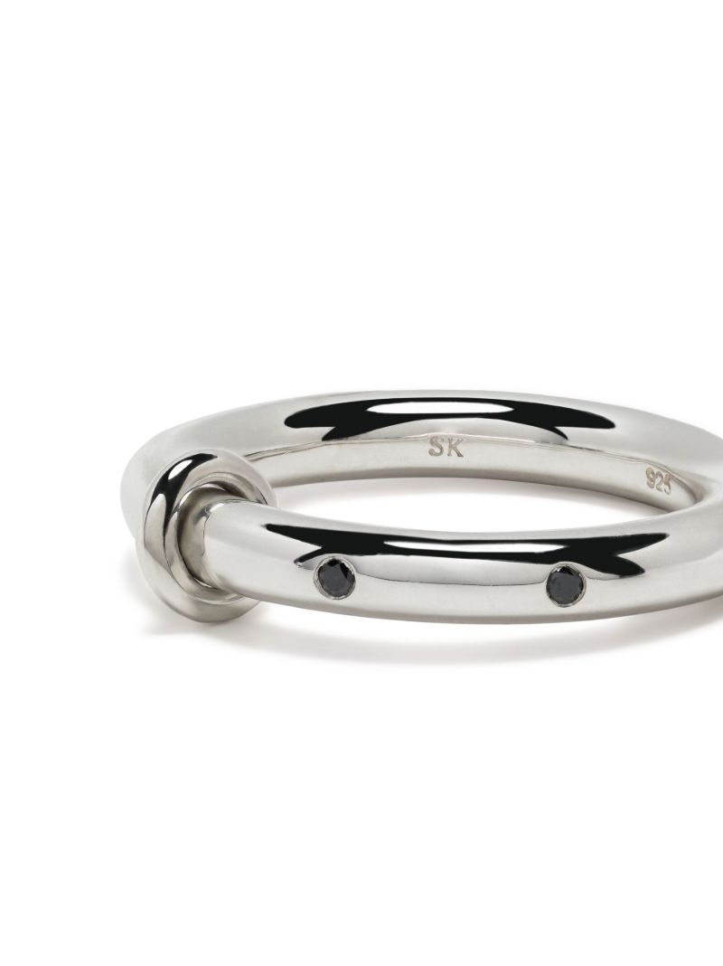 Sterling Silver Ovio Diamond Ring