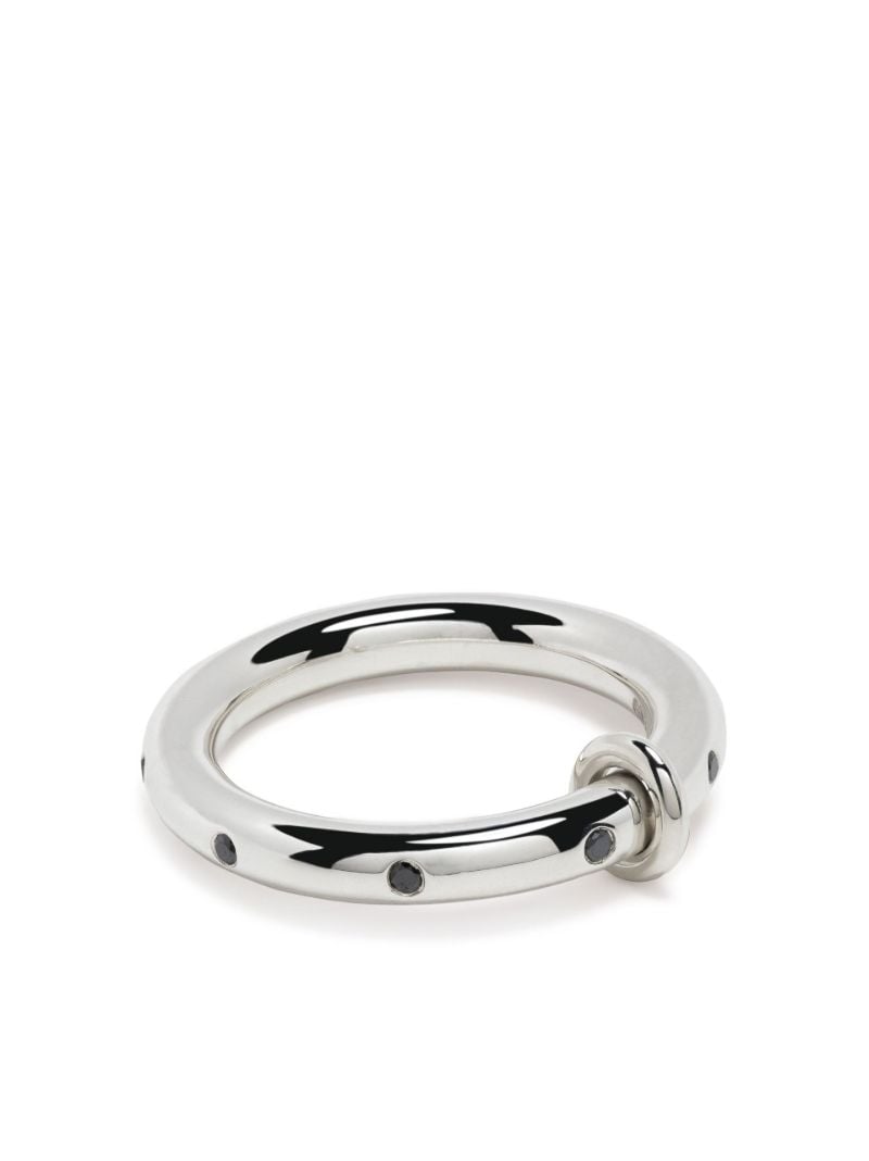 Sterling Silver Ovio Diamond Ring