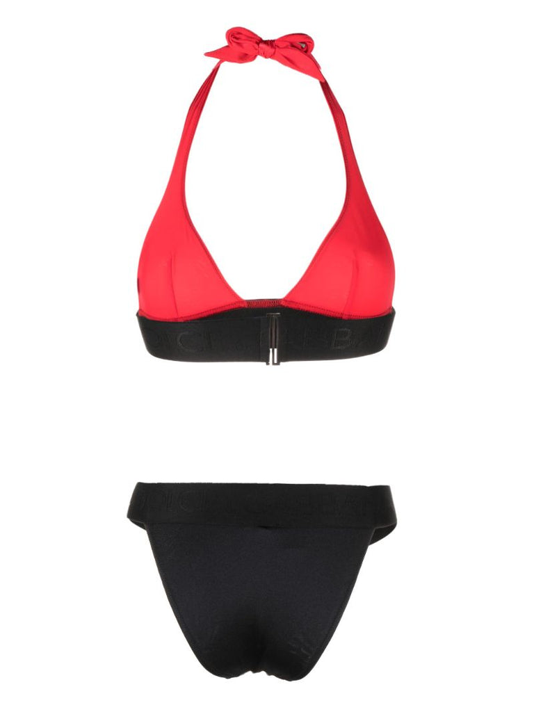 Black and Red Halterneck Bikini