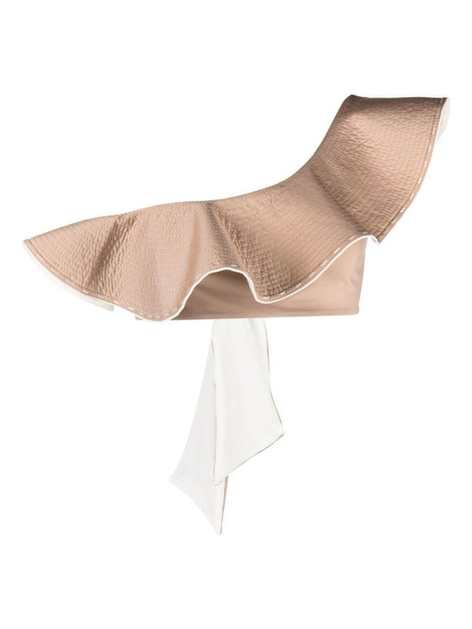 Neutral Singing Waves Reversible Bikini Top