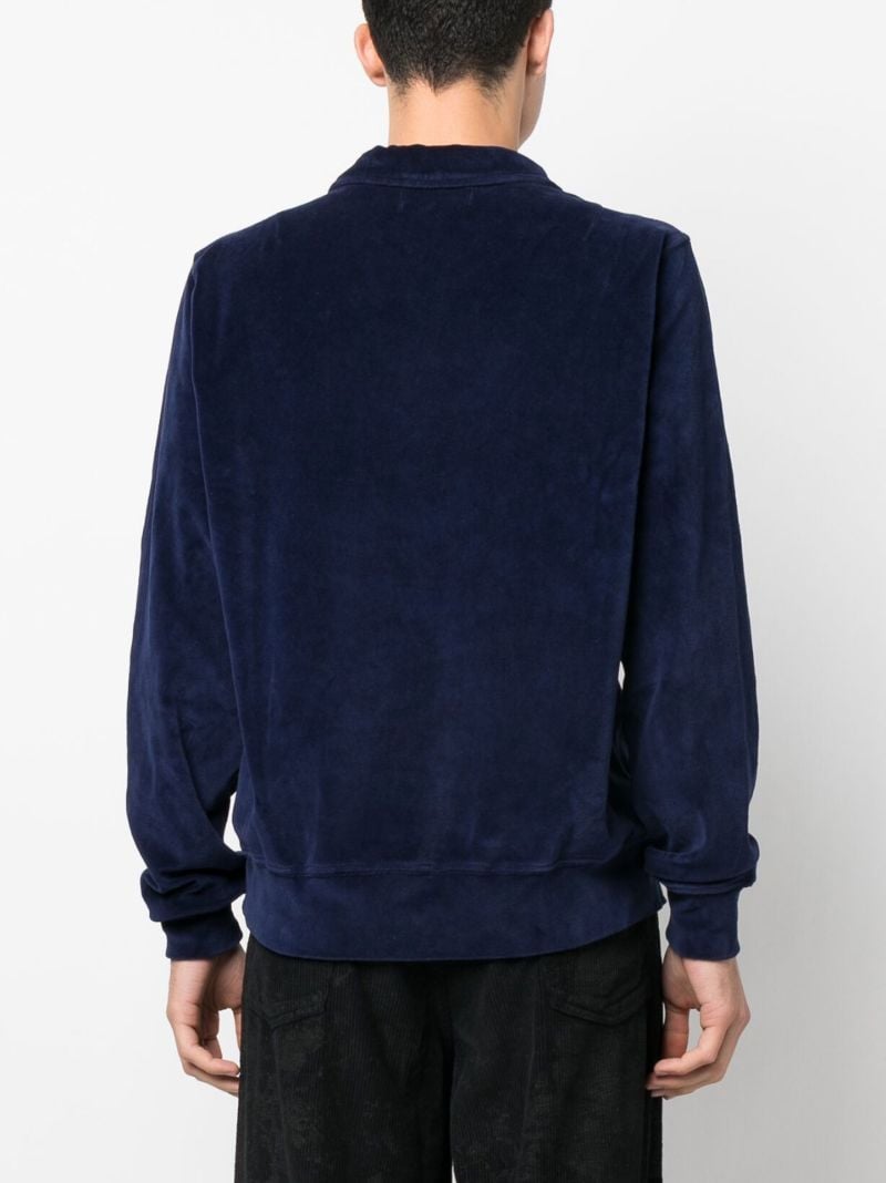 Blue Long Sleeve Polo Shirt