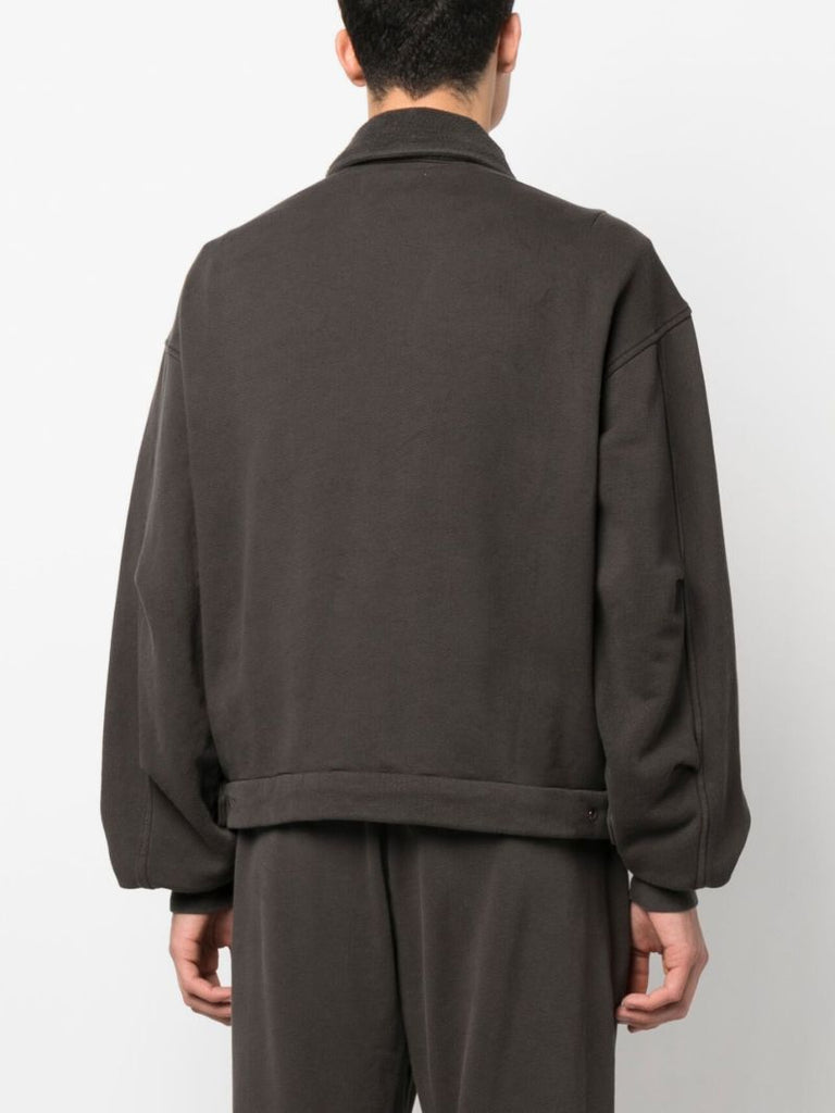 Black Zipped Cotton Jacket