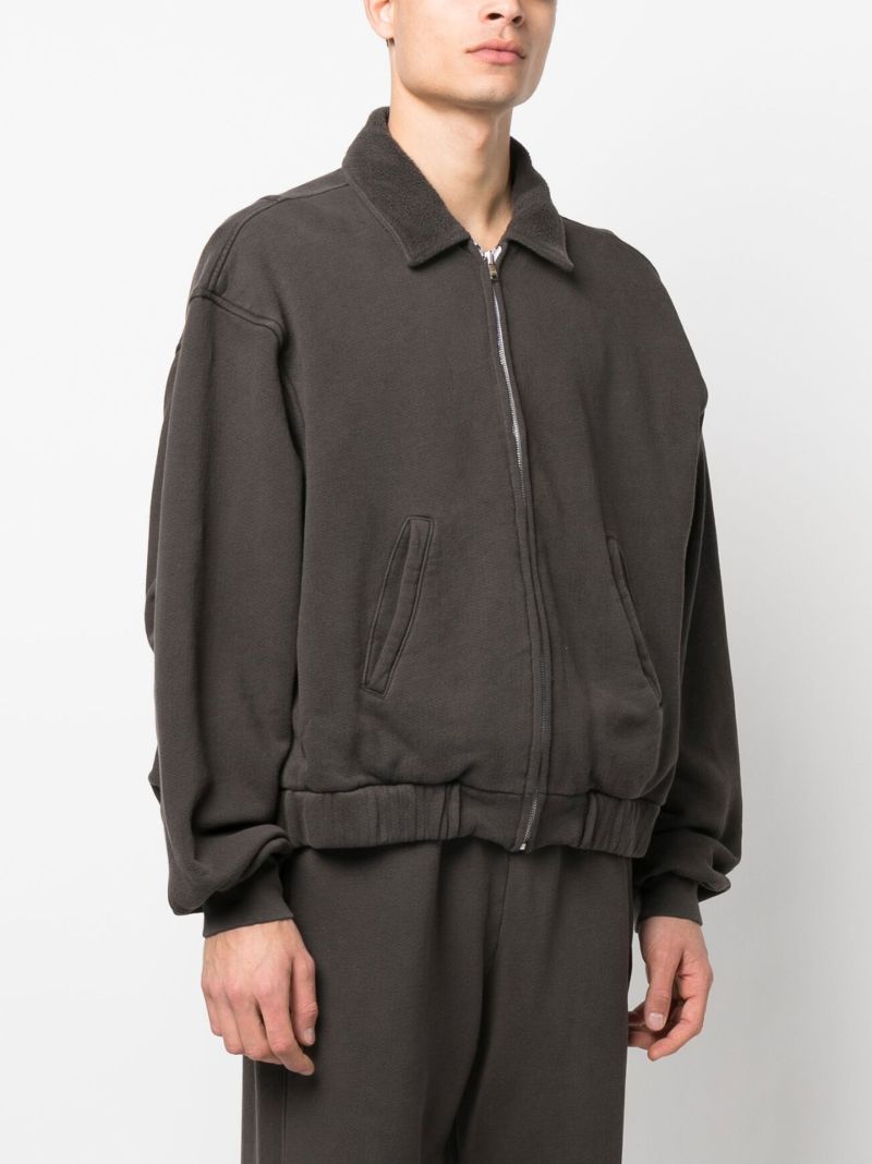 Black Zipped Cotton Jacket