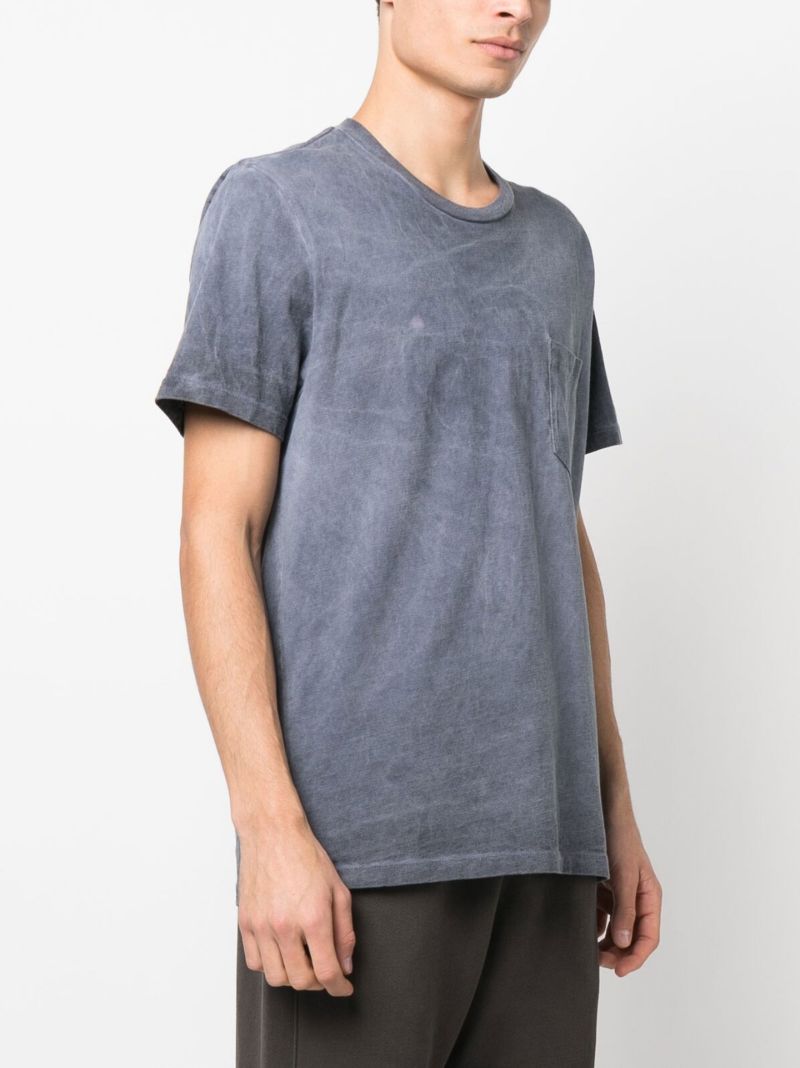 Blue Classic Pocket Cotton T-shirt
