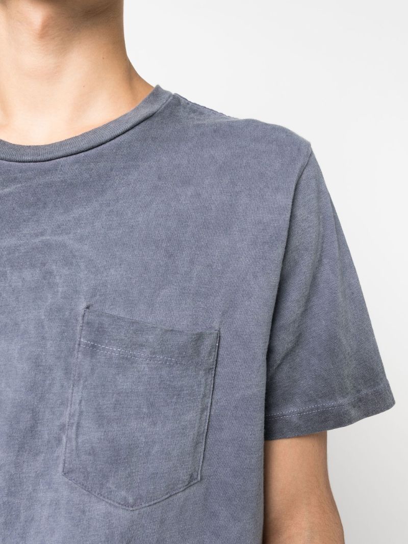Blue Classic Pocket Cotton T-shirt