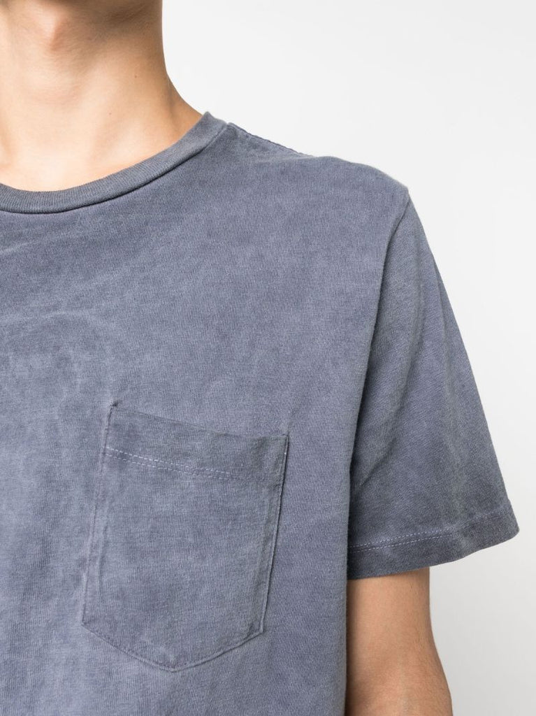 Blue Classic Pocket Cotton T-shirt