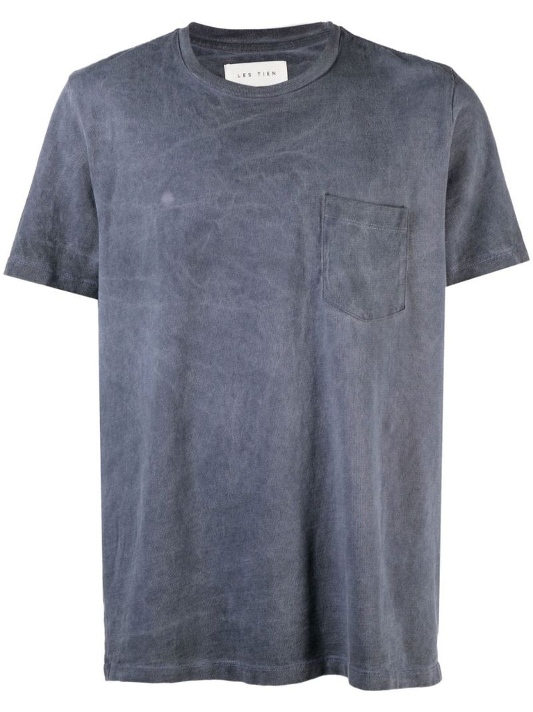 Blue Classic Pocket Cotton T-shirt