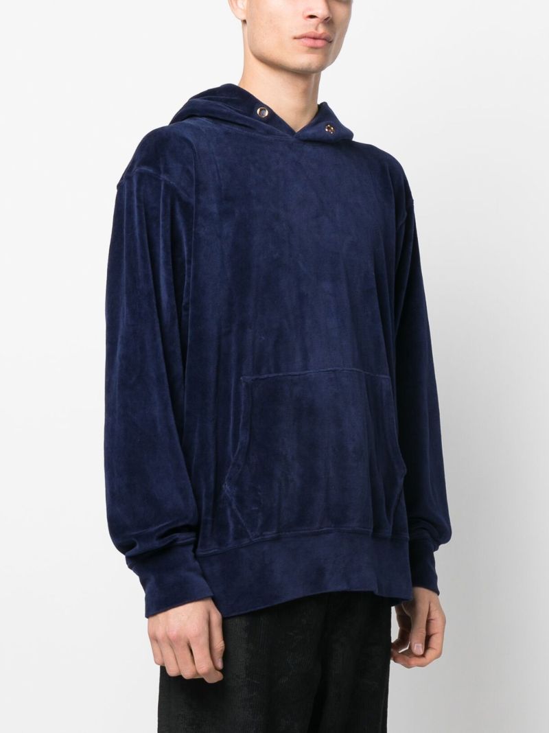 Blue Cotton Hoodie