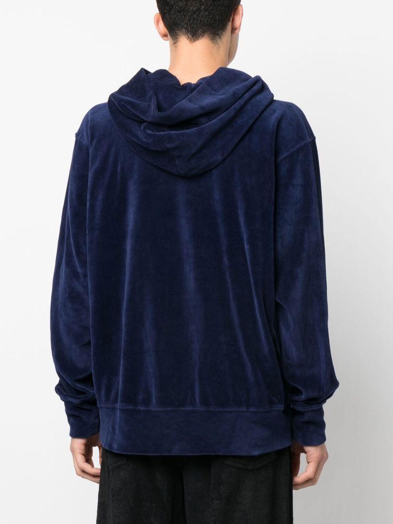 Blue Cotton Hoodie