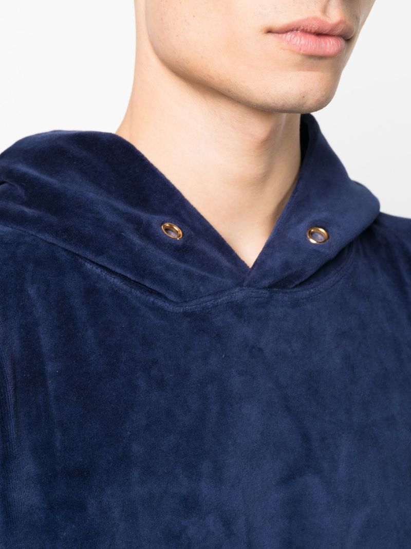 Blue Cotton Hoodie