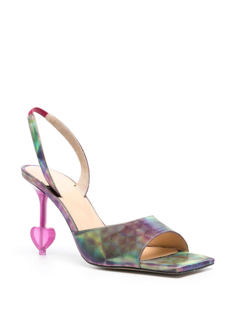 Pink Kaleidoscope Slingback Sandals