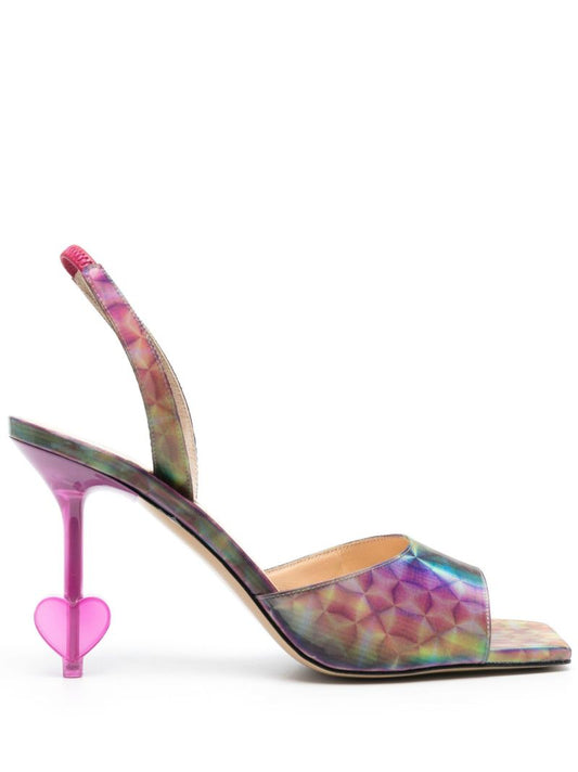 Pink Kaleidoscope Slingback Sandals
