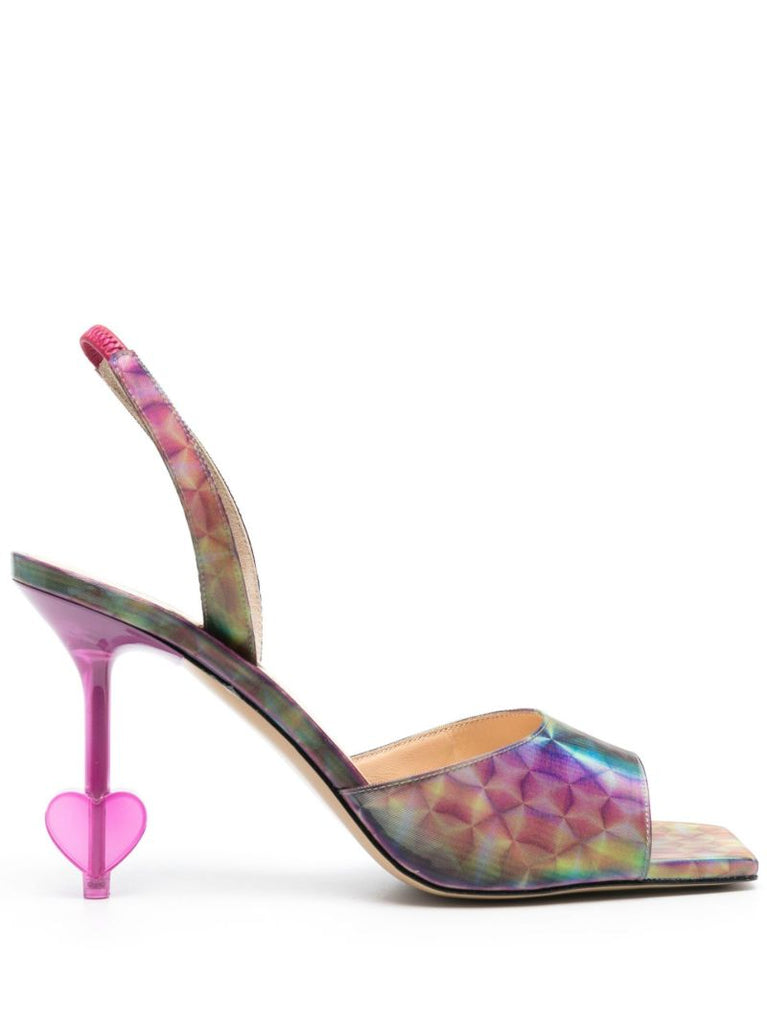 Pink Kaleidoscope Slingback Sandals
