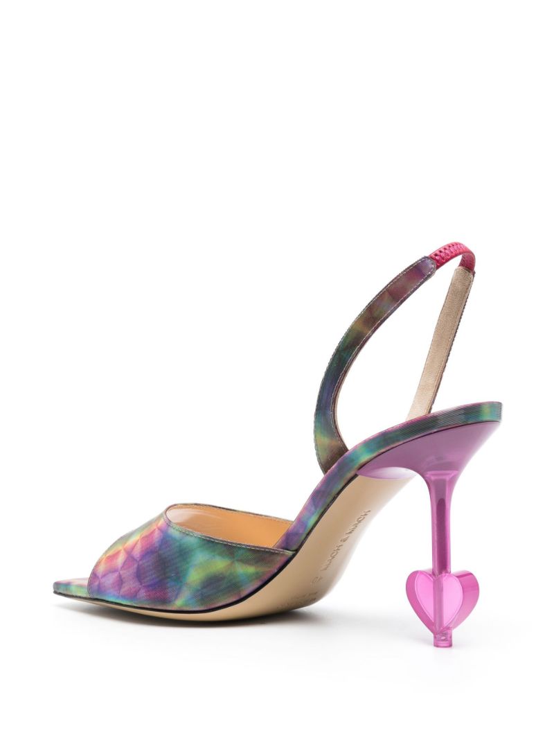 Pink Kaleidoscope Slingback Sandals