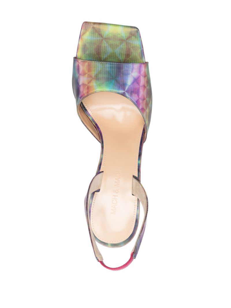 Pink Kaleidoscope Slingback Sandals