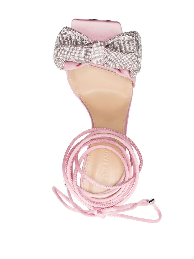 Pink Nicole 95 Puffed Bow Sandals