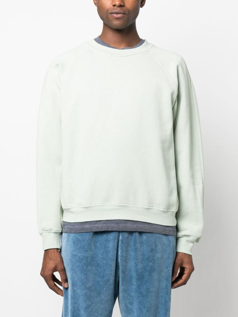 Green Crew Neck Cotton Sweatshirt