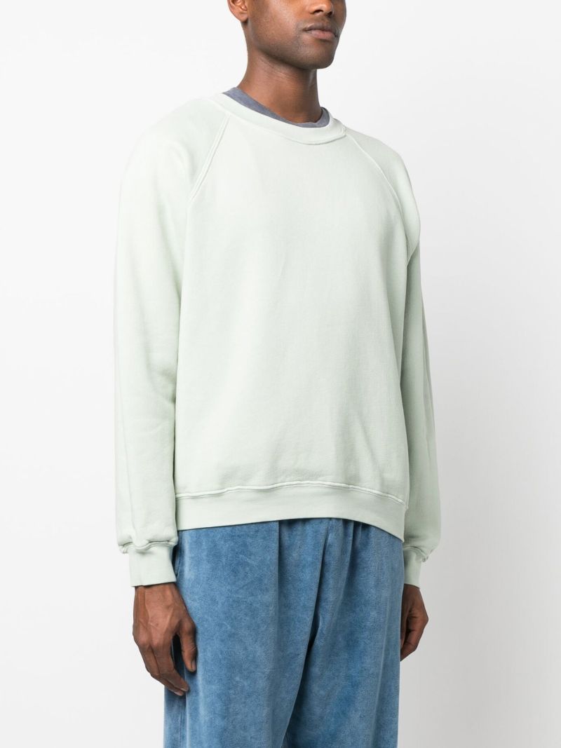 Green Crew Neck Cotton Sweatshirt