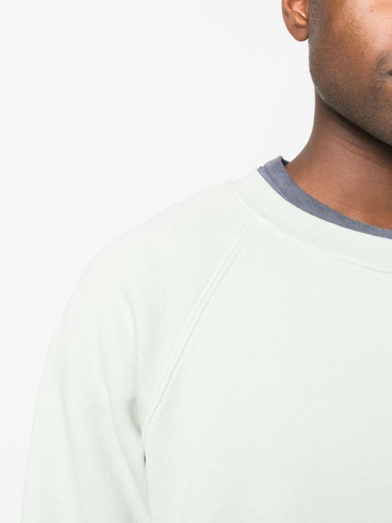 Green Crew Neck Cotton Sweatshirt