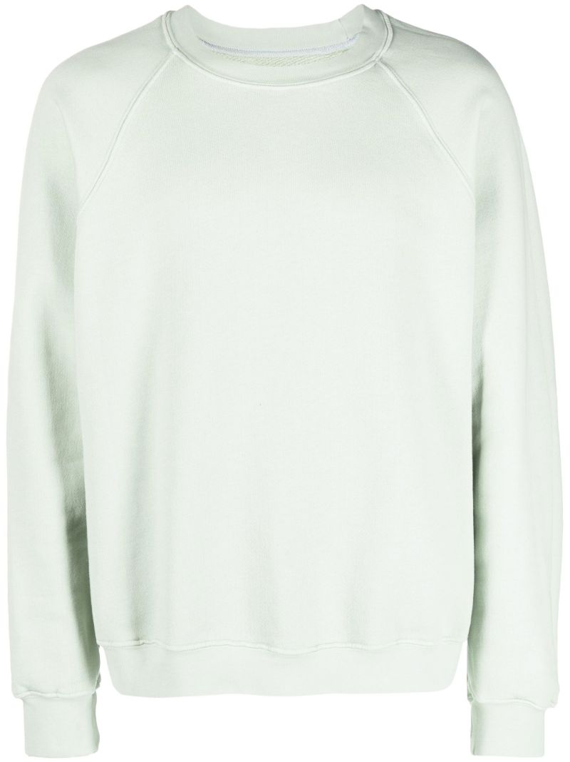 Green Crew Neck Cotton Sweatshirt