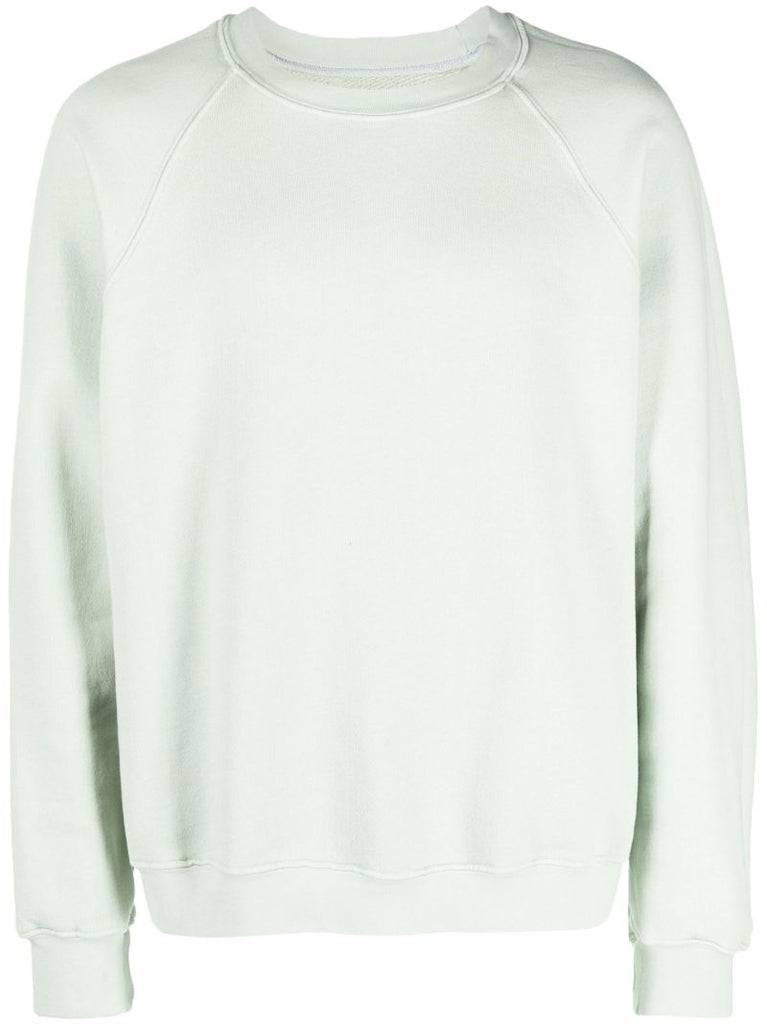 Green Crew Neck Cotton Sweatshirt