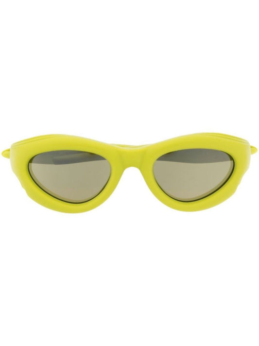Green Oval Sunglasses