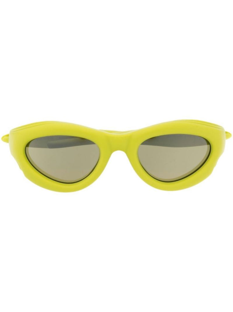 Green Oval Sunglasses