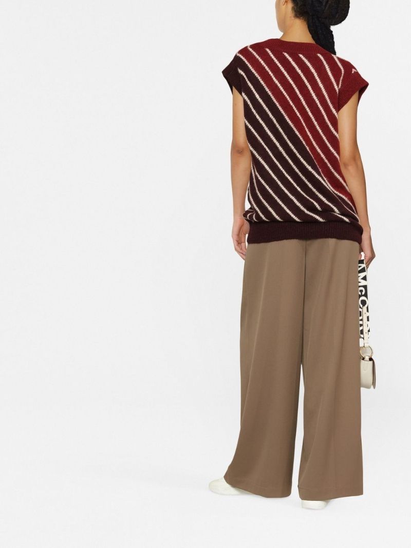 Brown Striped Vest