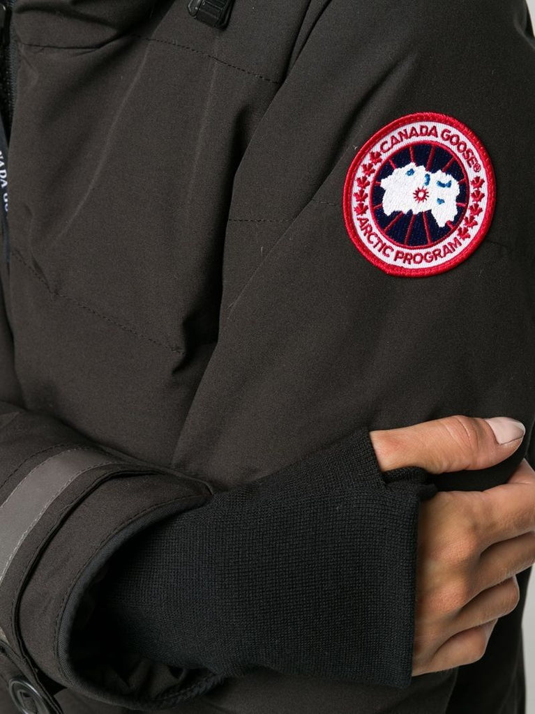 Black Merritt Hooded Parka Coat