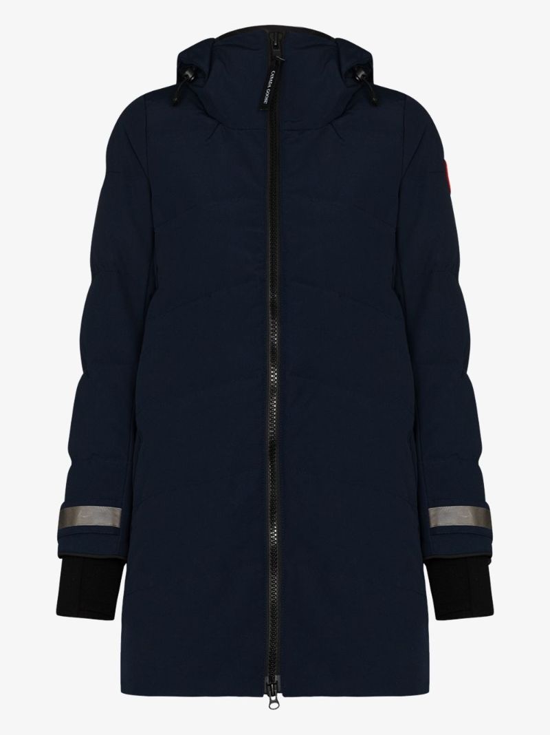 Blue Merritt Hooded Parka Coat