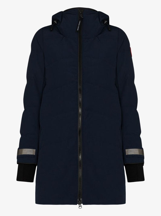 Blue Merritt Hooded Parka Coat