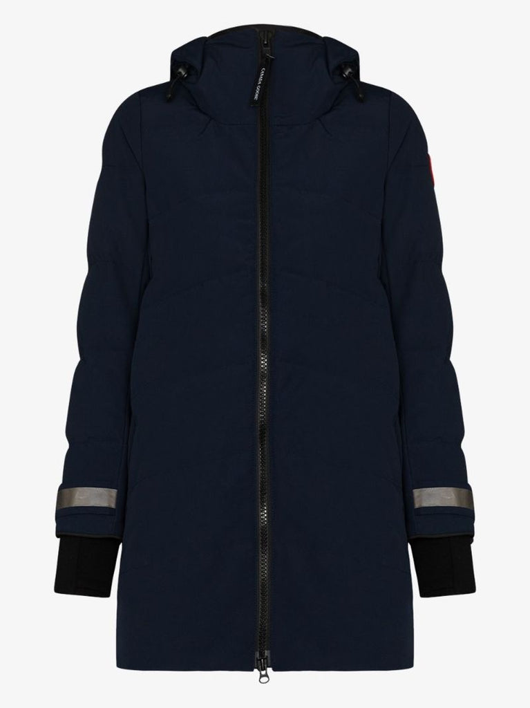 Blue Merritt Hooded Parka Coat