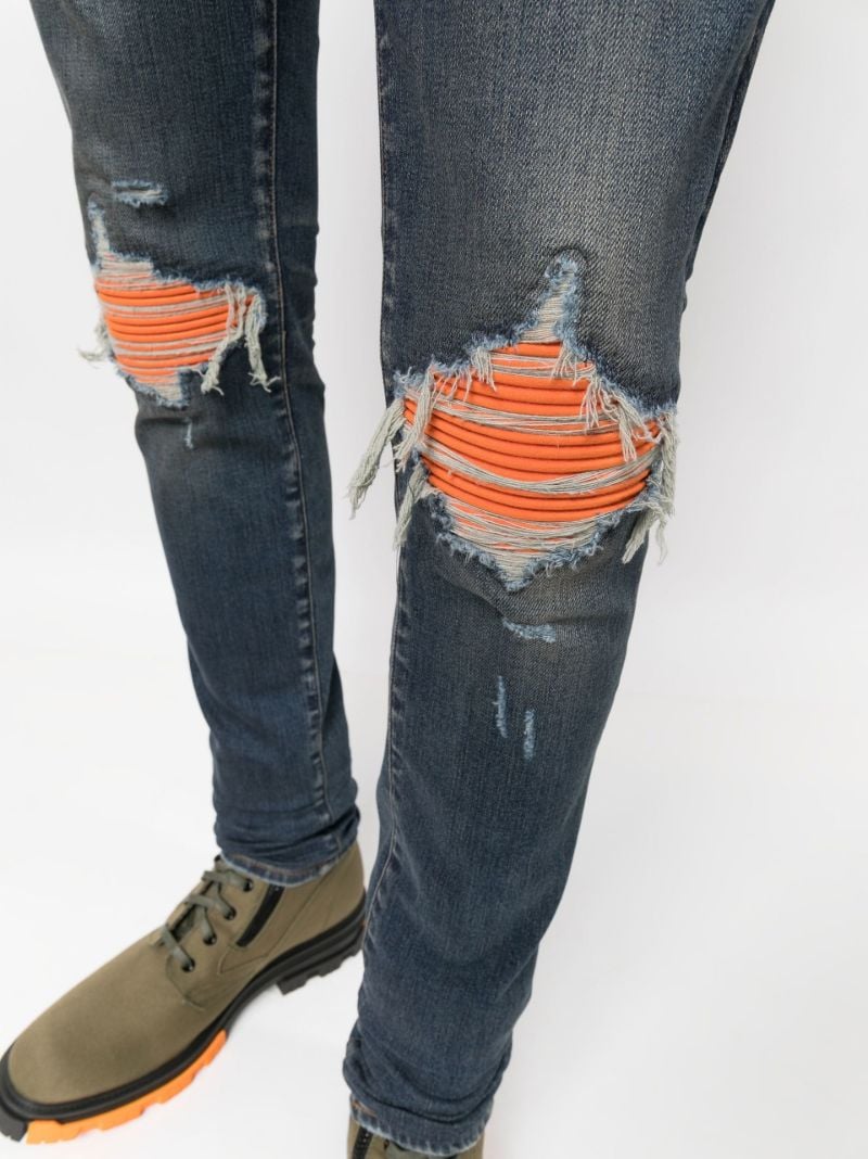 Blue Mx1 Ultra Suede Skinny Jeans