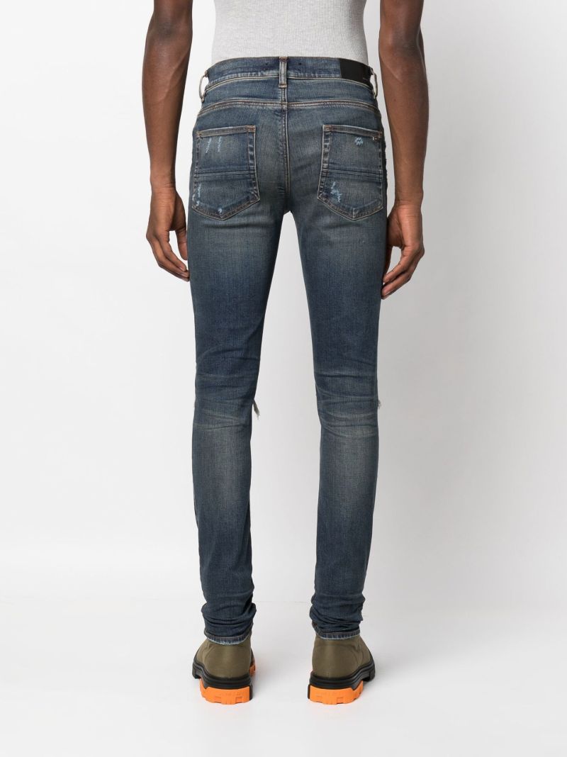 Blue Mx1 Ultra Suede Skinny Jeans